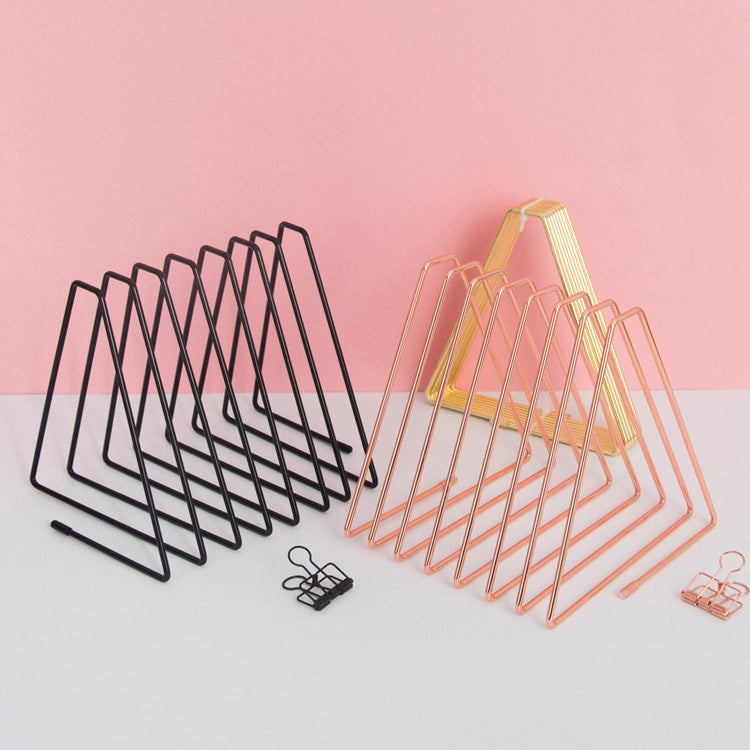 Metal Book Holder Desk Organizer