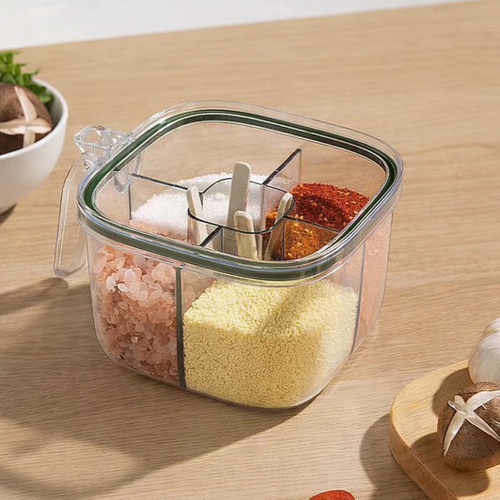 4-Compartment Spice Storage Box